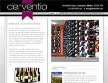 Tablet Screenshot of derventiowines.co.uk